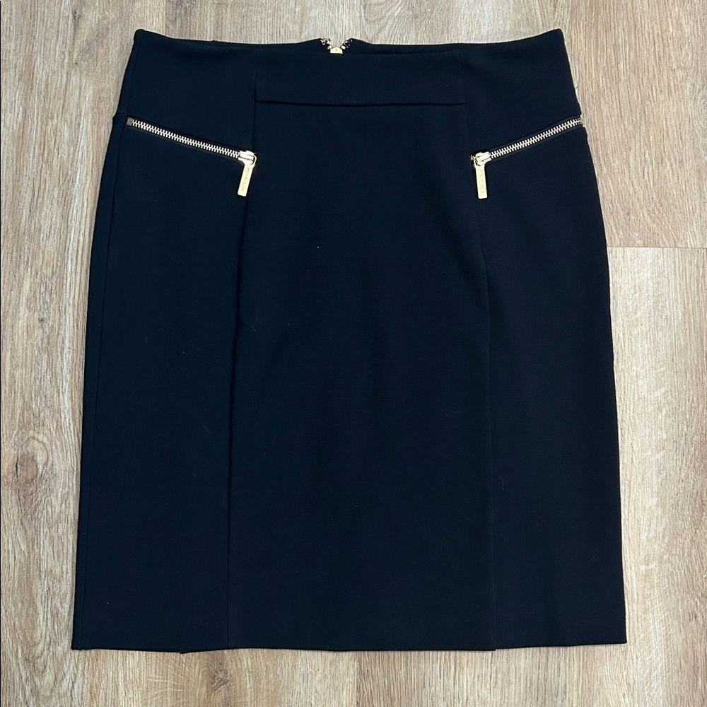 Michael Kors Black Skirt with Gold Zipper